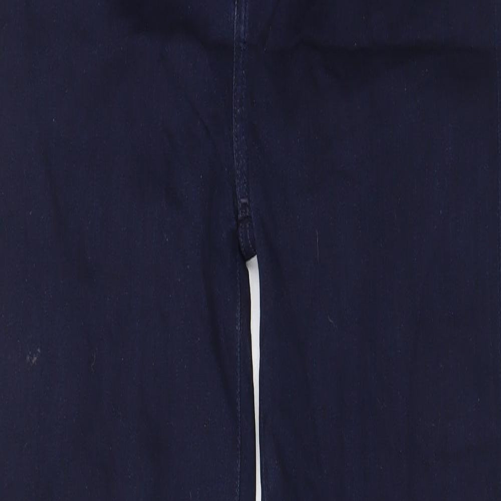 7 For All Mankind Womens Blue Cotton Straight Jeans Size 32 in L27 in Regular Zip - Pockets, Belt Loops