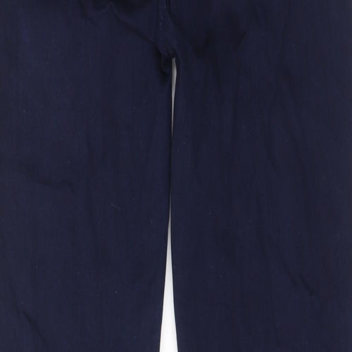 7 For All Mankind Womens Blue Cotton Straight Jeans Size 32 in L27 in Regular Zip - Pockets, Belt Loops