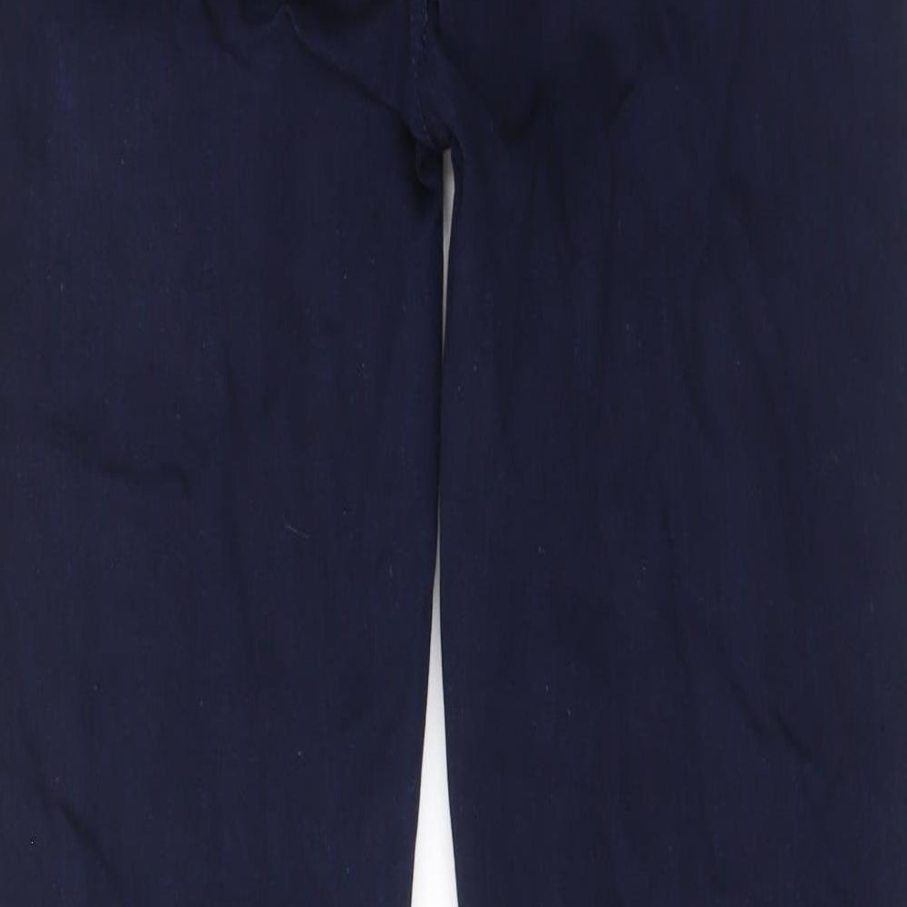 7 For All Mankind Womens Blue Cotton Straight Jeans Size 32 in L27 in Regular Zip - Pockets, Belt Loops