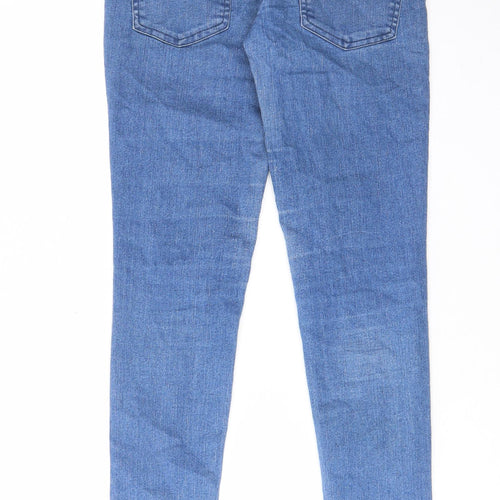 Quiz Womens Blue Cotton Skinny Jeans Size 8 L30 in Regular Zip - Pockets