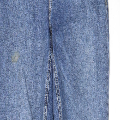 Topshop Womens Blue Cotton Skinny Jeans Size 28 in L32 in Regular Zip - Pockets, Belt Loops