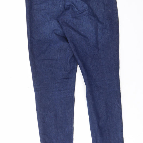 Dorothy Perkins Womens Blue Cotton Skinny Jeans Size 10 L30 in Regular Zip