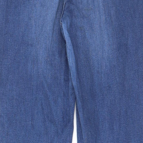 River Island Womens Blue Cotton Skinny Jeans Size 14 L27 in Regular Zip - Pockets, Belt Loops
