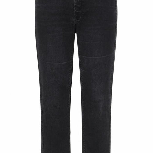 Atelier Gardeur Womens Black Cotton Straight Jeans Size 10 L28 in Regular Zip - Pockets, Belt Loops