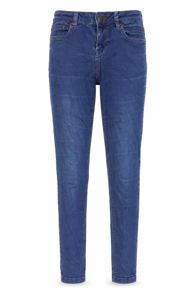 New Look Womens Blue Cotton Skinny Jeans Size 8 L28 in Regular Zip - Pockets, Belt Loops