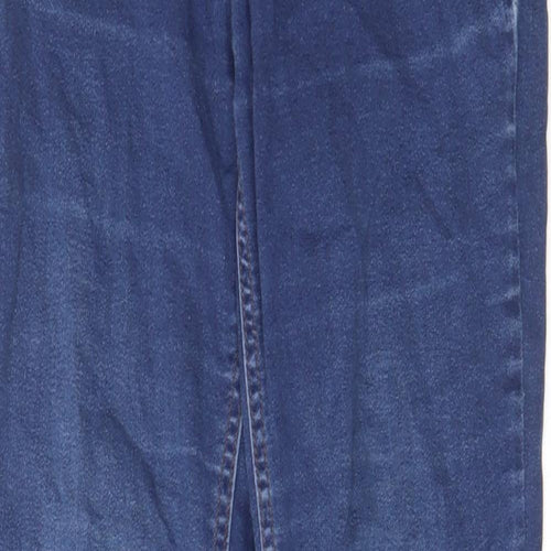 New Look Womens Blue Cotton Skinny Jeans Size 8 L28 in Regular Zip - Pockets, Belt Loops