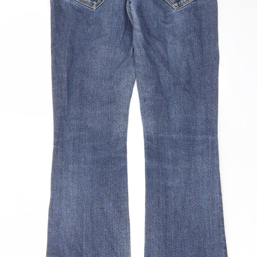 Firetrap Womens Blue Cotton Bootcut Jeans Size 31 in L34 in Regular Zip - Pockets, Belt Loops