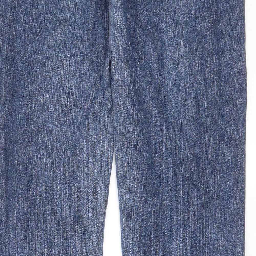 Firetrap Womens Blue Cotton Bootcut Jeans Size 31 in L34 in Regular Zip - Pockets, Belt Loops