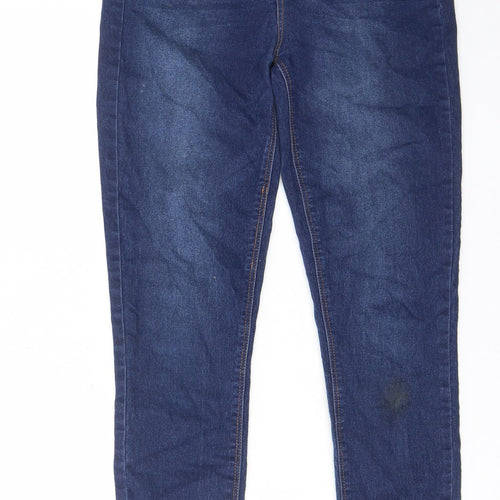 Fashion Nova Womens Blue Cotton Skinny Jeans Size 26 in L26 in Regular Zip - Pockets, Belt Loops