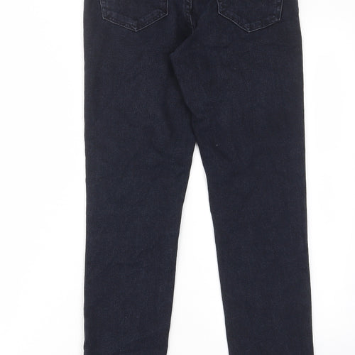 New Look Womens Blue Cotton Skinny Jeans Size 8 L29 in Regular Zip - Pockets, Belt Loops