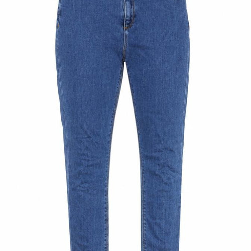 ASOS Womens Blue Cotton Skinny Jeans Size 25 in L30 in Regular Zip - Pockets, Belt Loops