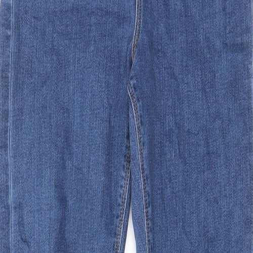 ASOS Womens Blue Cotton Skinny Jeans Size 25 in L30 in Regular Zip - Pockets, Belt Loops