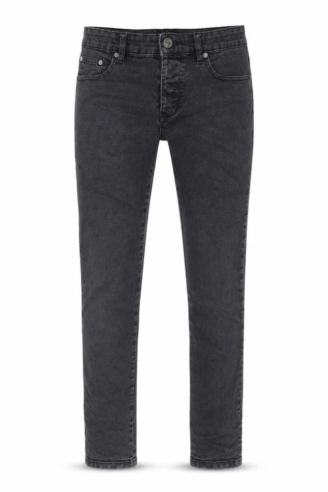 Boohoo Mens Grey Cotton Skinny Jeans Size 30 in L30 in Regular Zip - Pockets, Belt Loops