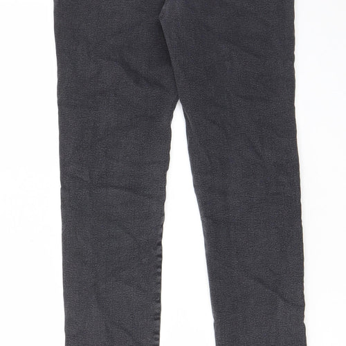 Boohoo Mens Grey Cotton Skinny Jeans Size 30 in L30 in Regular Zip - Pockets, Belt Loops