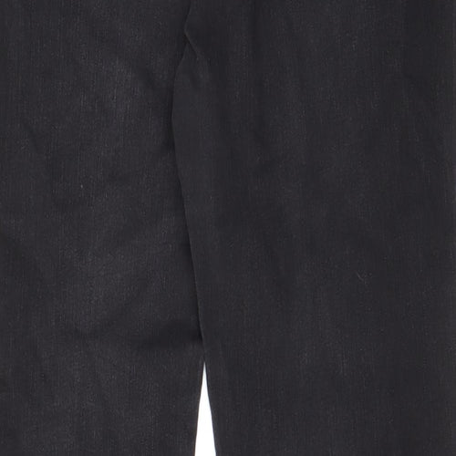 TU Womens Grey Cotton Straight Jeans Size 16 L32 in Regular Zip - Pockets, Belt Loops