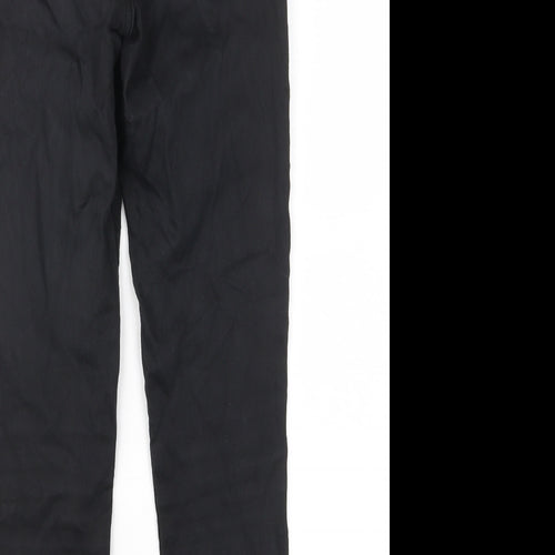 F&F Womens Black Cotton Skinny Jeans Size 8 L25 in Regular Zip - Pockets, Belt Loops