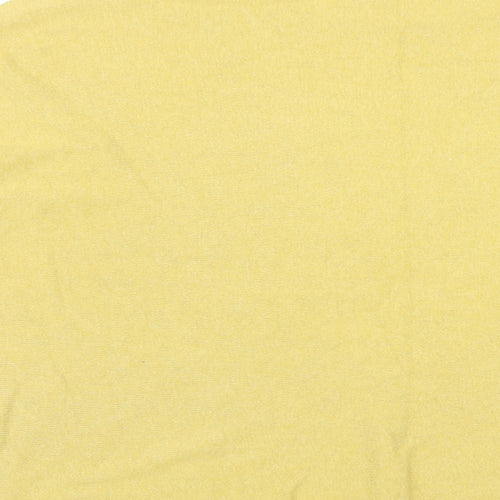 Creative Dezigns Womens Yellow Round Neck Cotton Pullover Jumper Size M - Size M-L