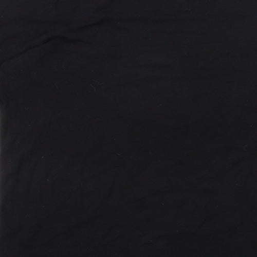 La Redoute Womens Black Viscose Basic T-Shirt Size 8 Crew Neck - Size 8-10, Lace Neckline