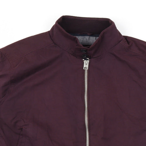 Superdry Mens Purple Bomber Jacket Jacket Size 2XL Zip