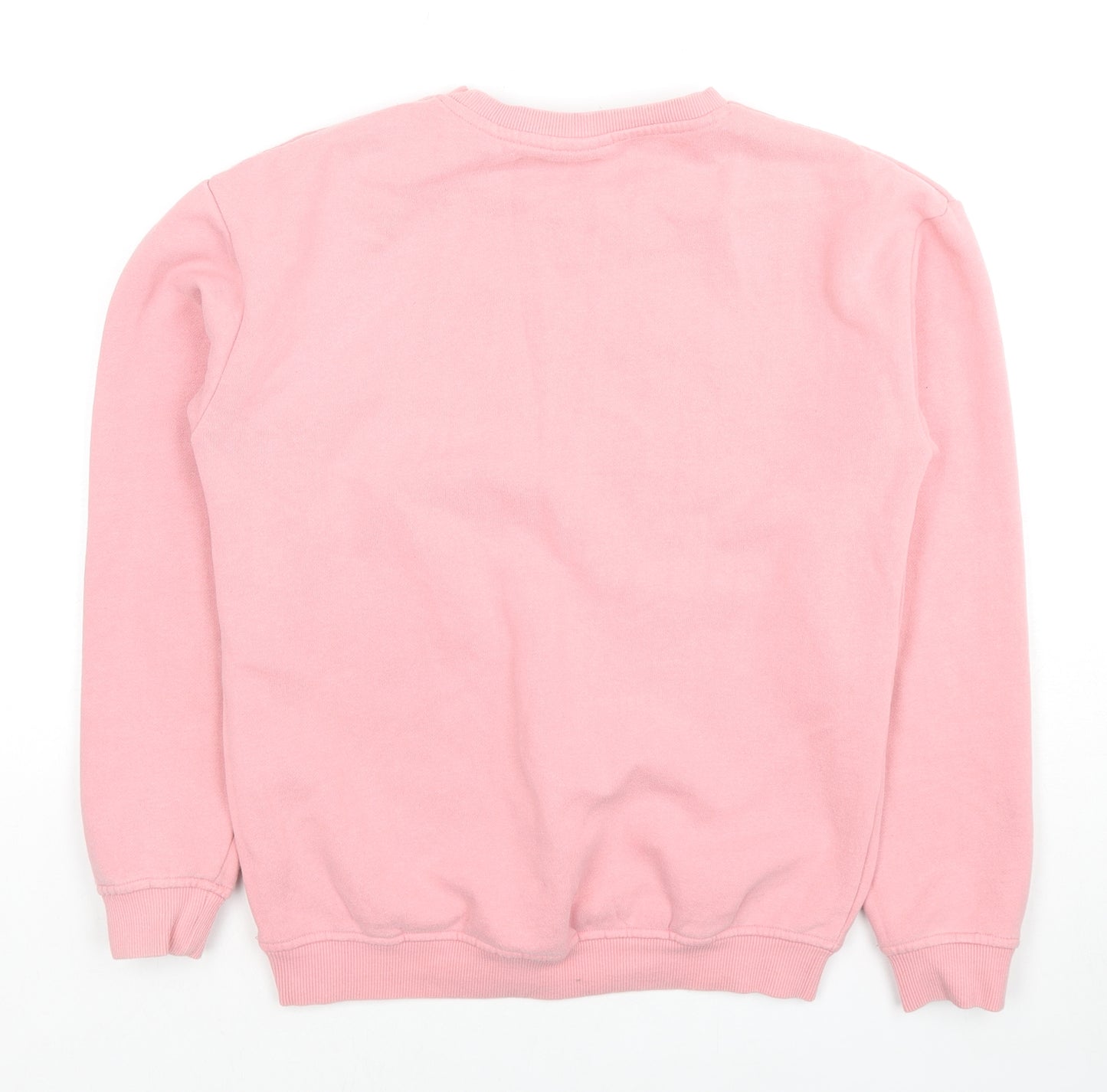 ellesse Womens Pink Cotton Pullover Sweatshirt Size 8 Pullover - Logo