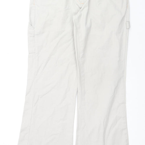 Trespass Mens Beige Cotton Trousers Size 32 in L31 in Regular Zip