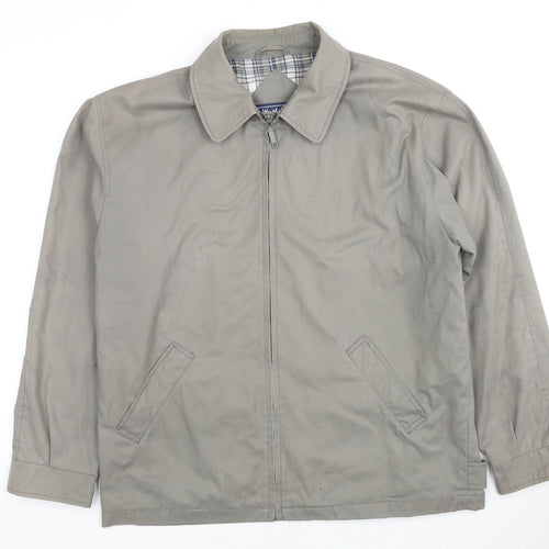 Outdoor Clothing Mens Grey Bomber Jacket Coat Size M Zip