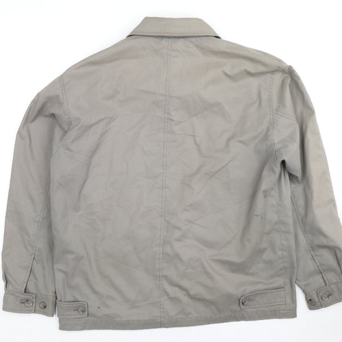 Outdoor Clothing Mens Grey Bomber Jacket Coat Size M Zip