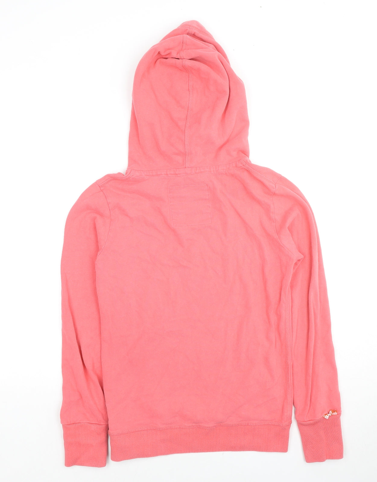 Superdry Womens Pink Cotton Pullover Hoodie Size S Pullover - Logo