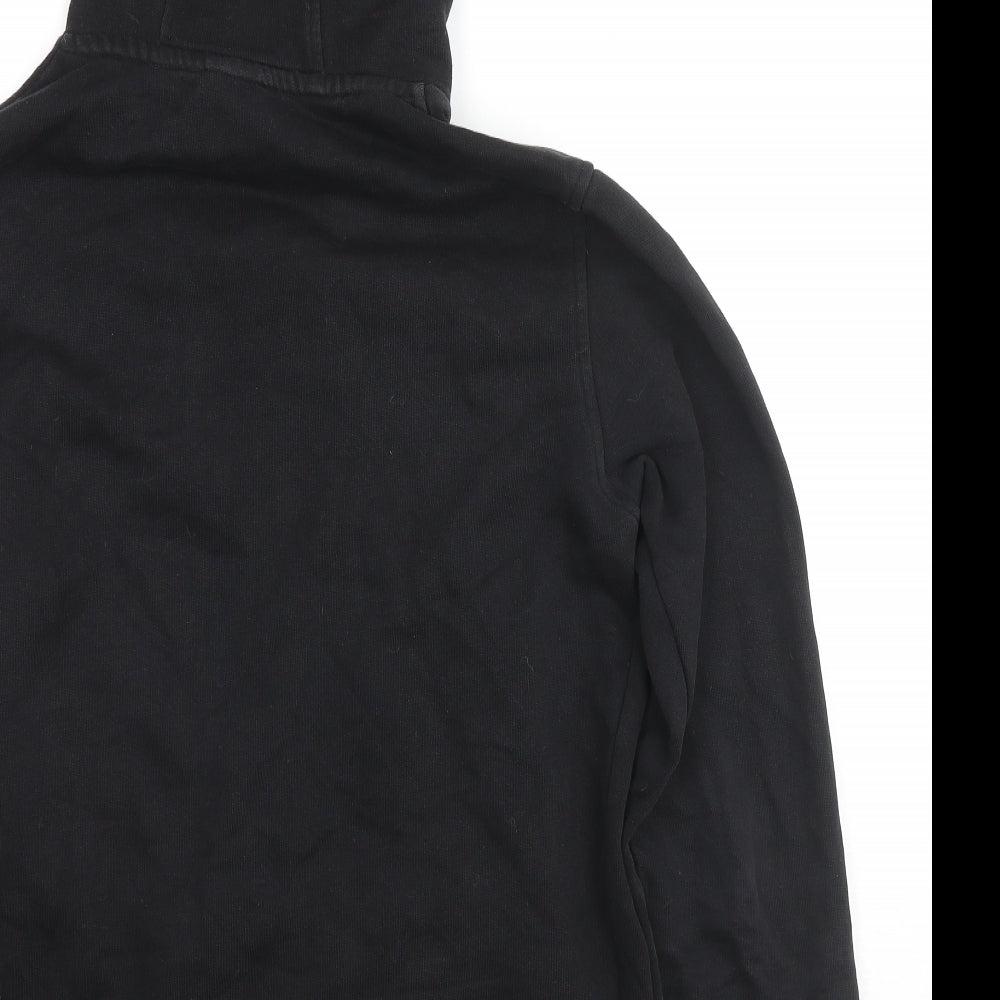 Alessandro Zavetti Womens Black Cotton Pullover Hoodie Size M Pullover - Egyptian Detail