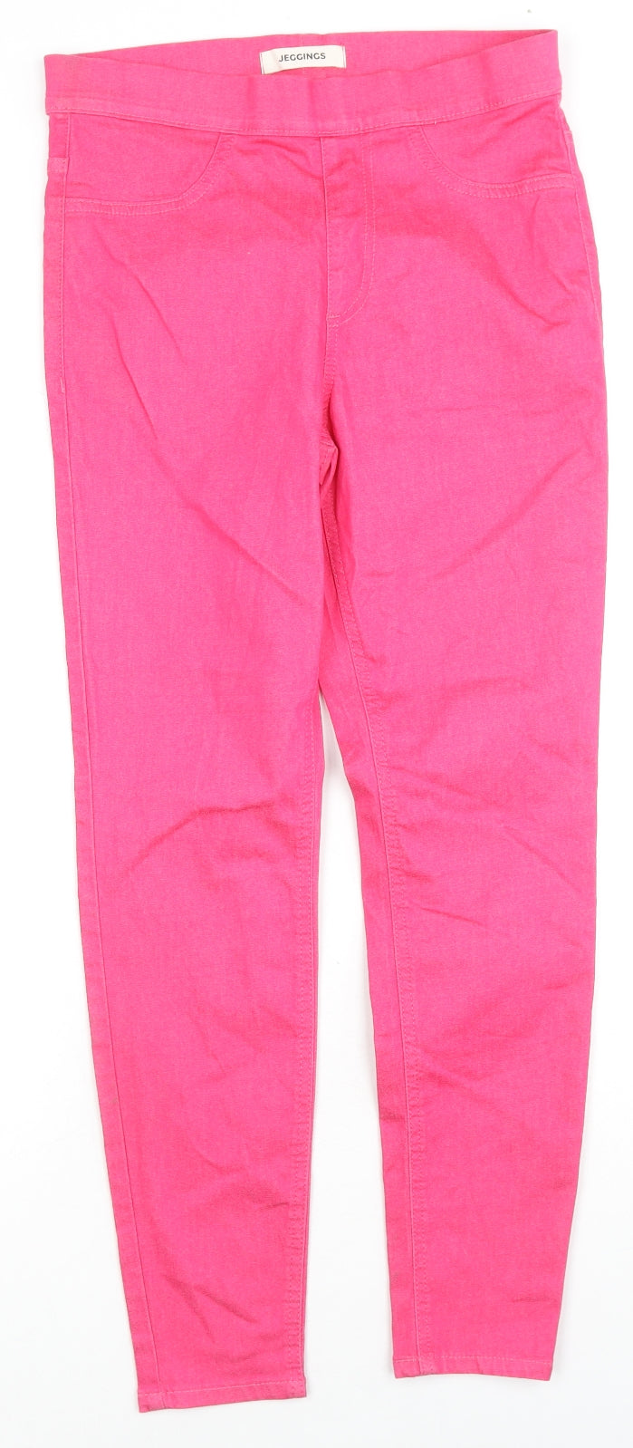 Marks and Spencer Womens Pink Cotton Jegging Jeans Size 10 L26 in Regular
