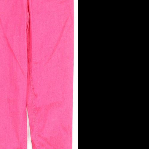 Marks and Spencer Womens Pink Cotton Jegging Jeans Size 10 L26 in Regular