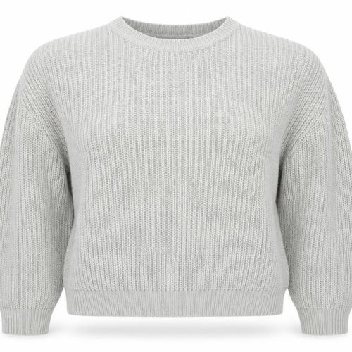 Forever 21 Womens Grey Round Neck Acrylic Pullover Jumper Size S