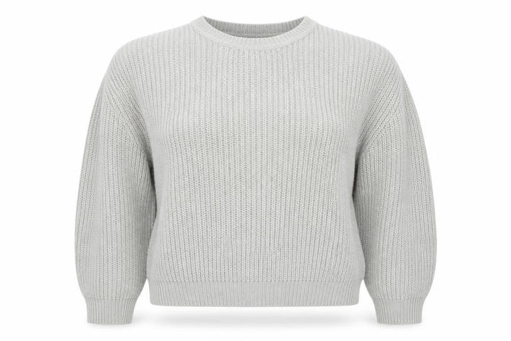 Forever 21 Womens Grey Round Neck Acrylic Pullover Jumper Size S