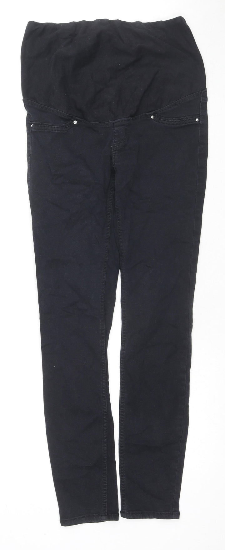 H&M Womens Black Cotton Skinny Jeans Size 10 L27 in Regular