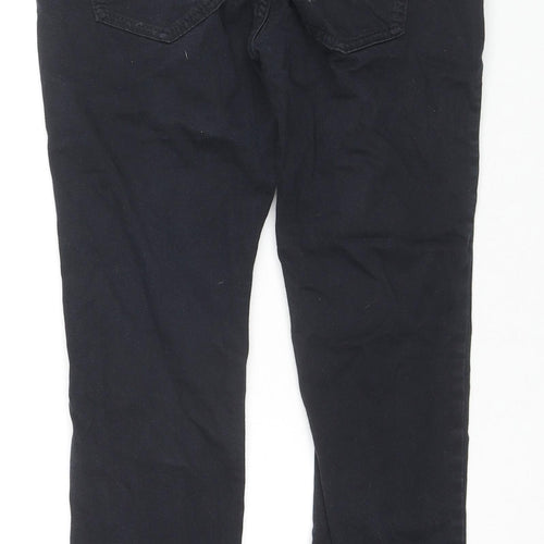 H&M Womens Black Cotton Skinny Jeans Size 10 L27 in Regular
