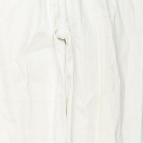 Topshop Womens White Cotton Skinny Jeans Size 30 L30 in Regular Zip