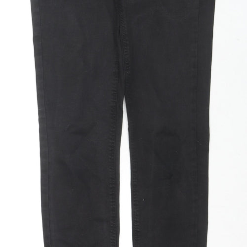 Zara Womens Black Cotton Skinny Jeans Size 28 in L30 in Regular Zip