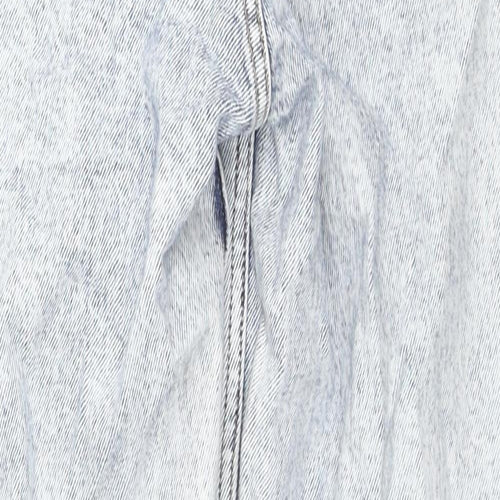 New Look Womens Blue Cotton Straight Jeans Size 4 L23 in Regular Zip