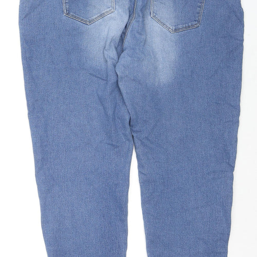 Denim & Co. Womens Blue Cotton Skinny Jeans Size 20 L25 in Regular Zip