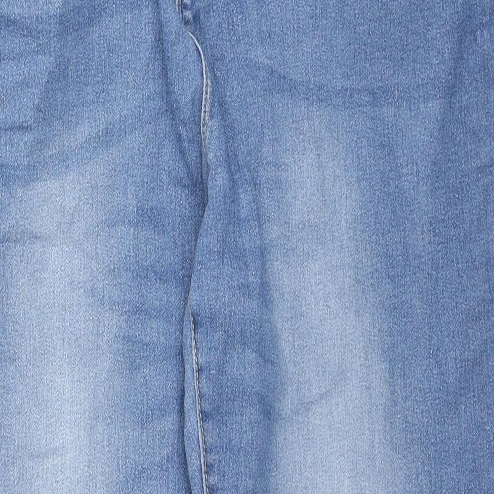Denim & Co. Womens Blue Cotton Skinny Jeans Size 20 L25 in Regular Zip