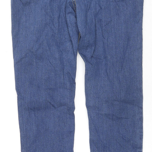 Marks and Spencer Womens Black Cotton Skinny Jeans Size 12 L27 in Regular Zip