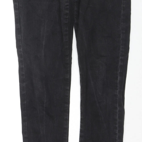 Zenzo Mens Black Cotton Skinny Jeans Size 30 in L31 in Regular Zip