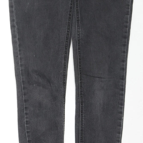 Denim & Co. Womens Black Cotton Skinny Jeans Size 10 L30 in Regular Zip