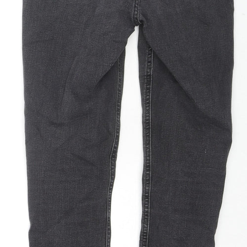 River Island Womens Black Cotton Skinny Jeans Size 10 L26 in Regular Zip