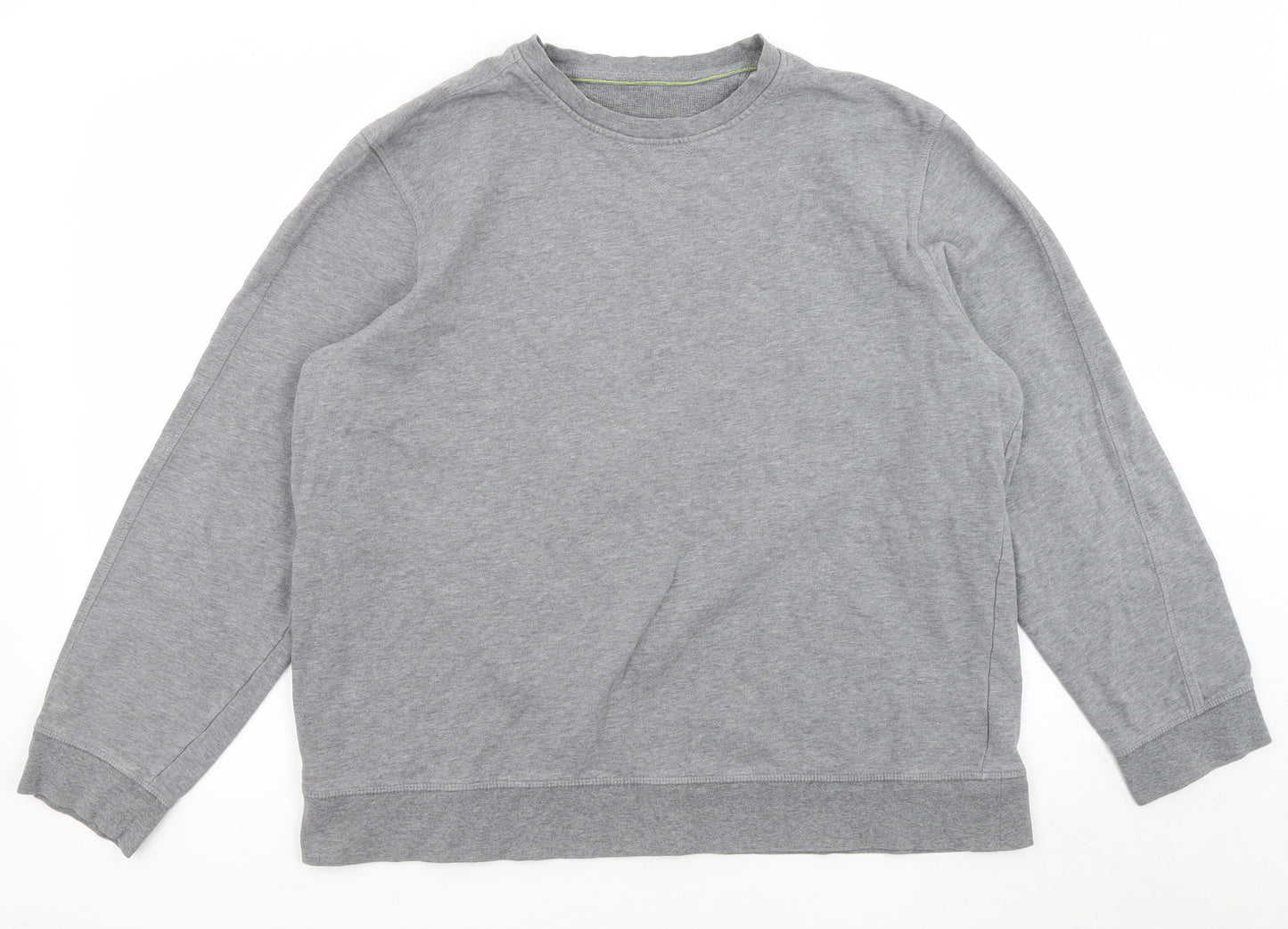 Marks and Spencer Mens Grey Cotton Pullover Sweatshirt Size L
