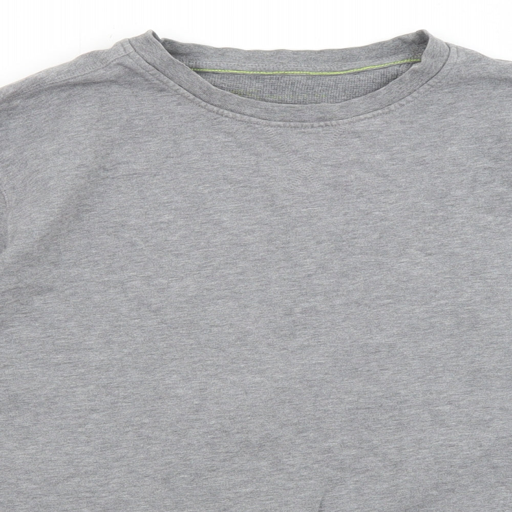 Marks and Spencer Mens Grey Cotton Pullover Sweatshirt Size L