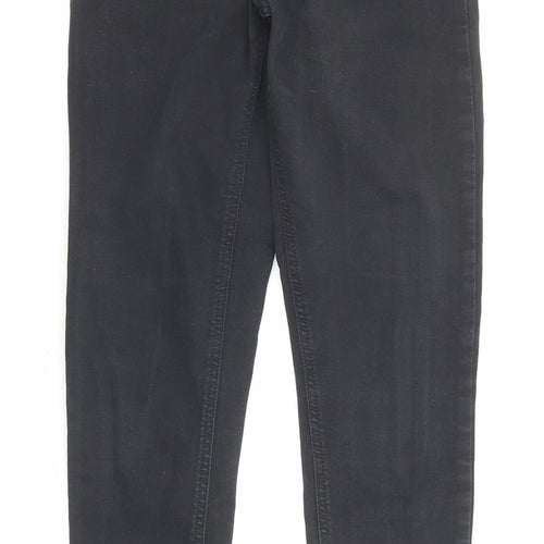 Topshop Womens Black Cotton Skinny Jeans Size 26 in L32 in Regular Zip - Pockets