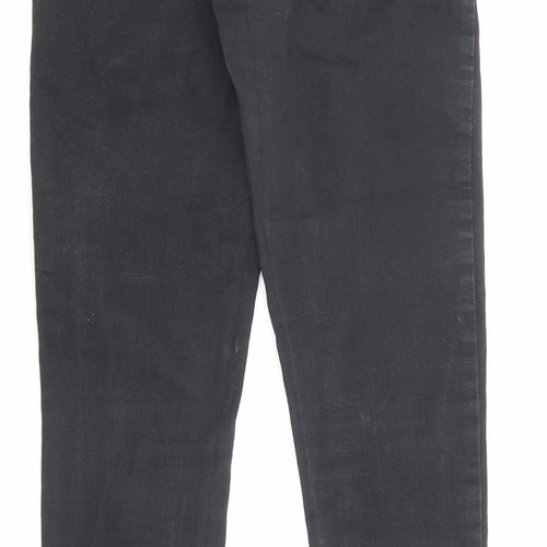 Topshop Womens Black Cotton Skinny Jeans Size 26 in L32 in Regular Zip - Pockets