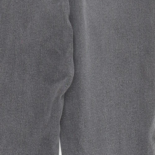 Denim & Co. Womens Grey Cotton Skinny Jeans Size 12 L27 in Regular Zip - Pockets
