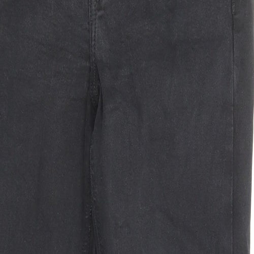 Topshop Womens Black Cotton Skinny Jeans Size 28 in L30 in Regular Zip - Pockets